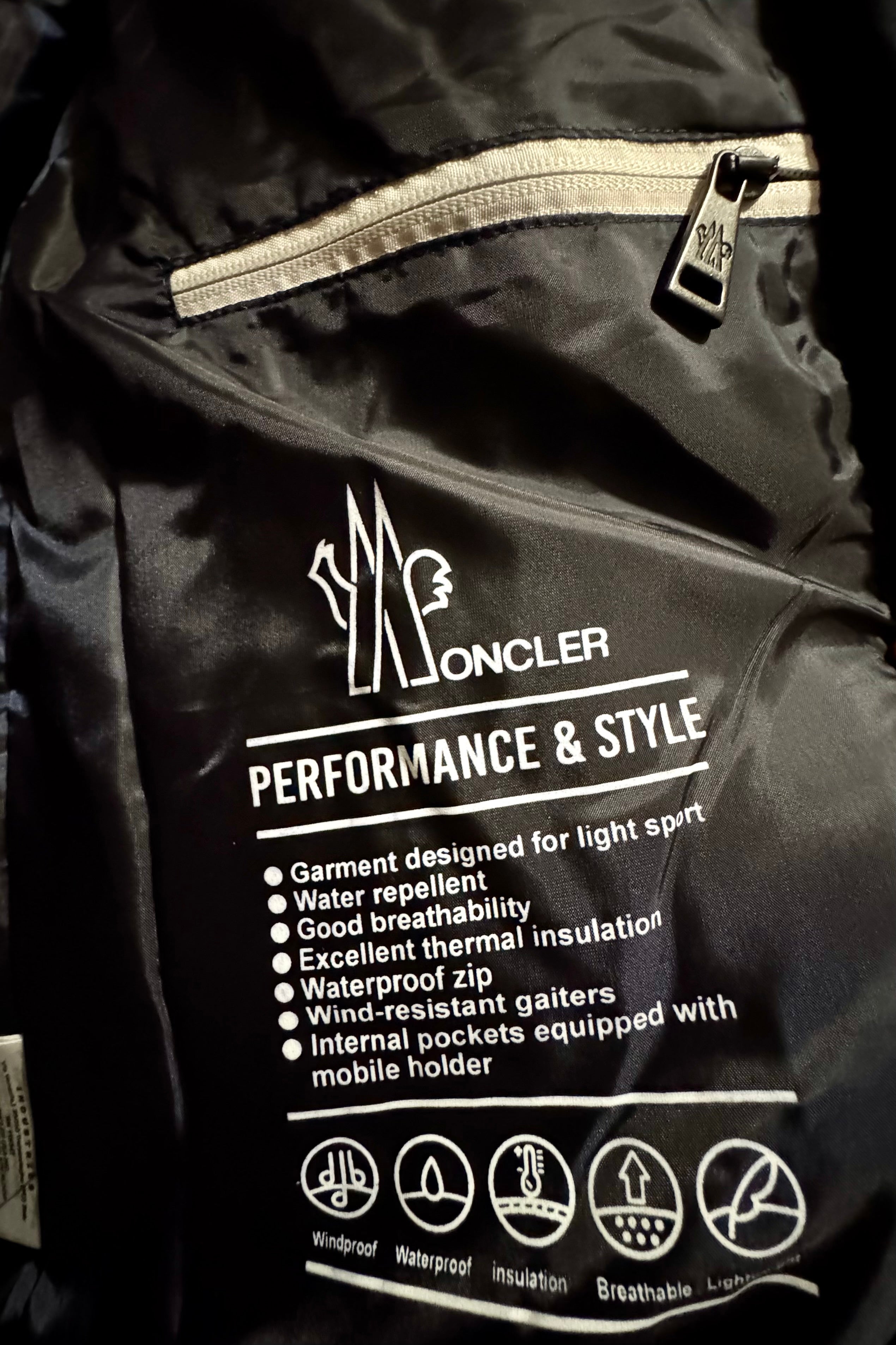 Moncler Μακρύ Μπουφάν Blue Black - 7002