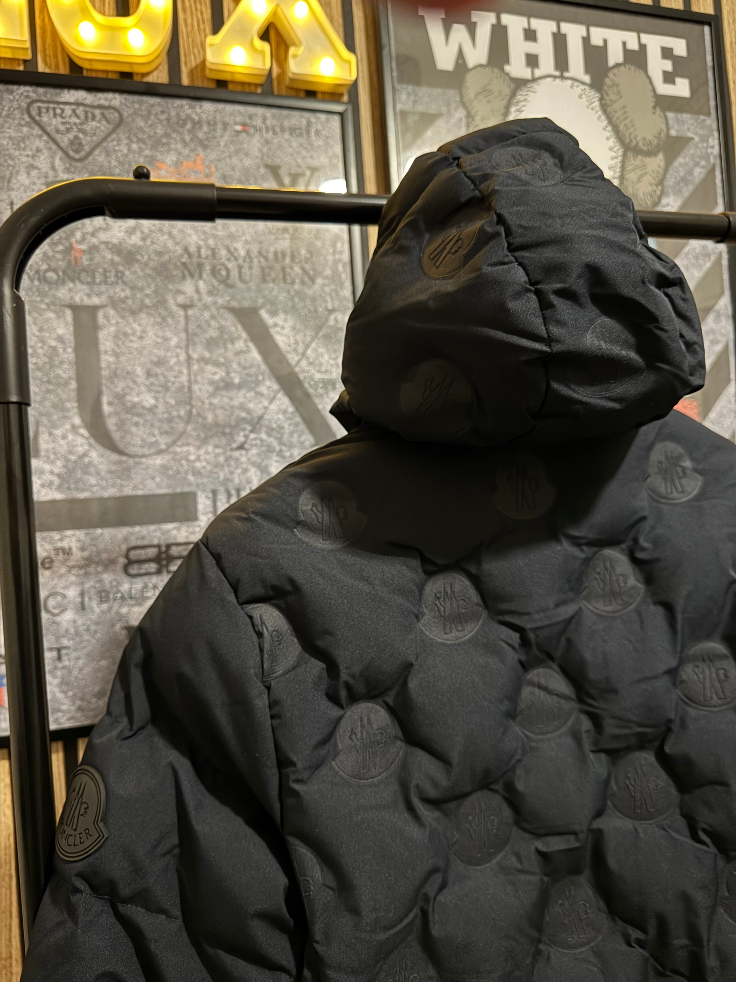 Moncler Μακρύ Μπουφάν Blue Black - 7002